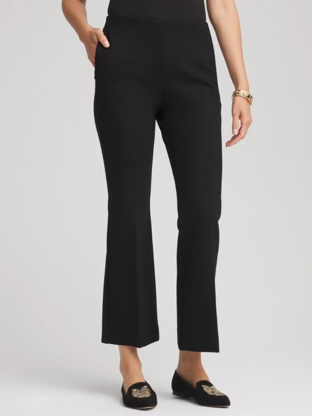 NWOT Chicos Juliet Slim Cropped Flared Pants (Caramel Apple) 1.5 (10)